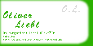 oliver liebl business card